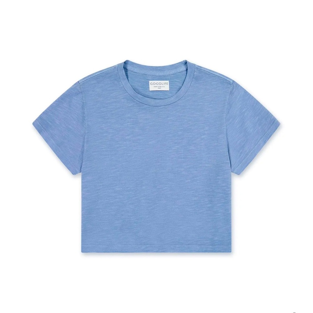 Goodlife sun faded crop cotton top